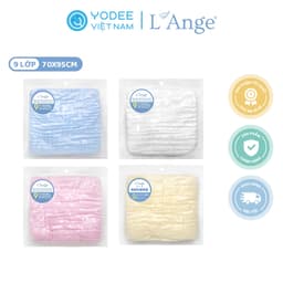 Thumbnail L’Ange Khăn tắm/Khăn quấn/Chăn đắp vải bông 9 lớp 70x95cm cho bé 1