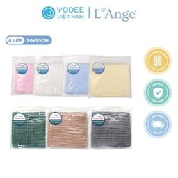 Thumbnail L’Ange Khăn tắm/Khăn quấn/Chăn đắp vải bông 6 lớp 70x95cm 1