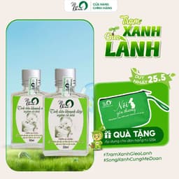 Thumbnail Tinh dầu khuynh diệp củ nén Mệ Đoan, kháng khuẩn, giữ ấm, xông phòng, thanh lọc không khí 1