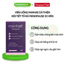 Thumbnail Viên uống nội tiết tố nữ Manhae Nutrisante điều hòa kinh nguyệt giảm khô hạn tăng cường sinh lý nữ 2