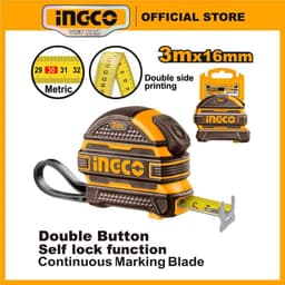 Thumbnail Thước cuộn thép đo tự hãm 3m, 5m, 8m, 10m INGCO HSMT081025-1 | HSMT08825-1  | HSMT08525-1 | HSMT08316-1 hệ đo mét (m) 1