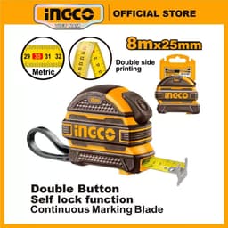 Thumbnail Thước cuộn thép đo tự hãm 3m, 5m, 8m, 10m INGCO HSMT081025-1 | HSMT08825-1  | HSMT08525-1 | HSMT08316-1 hệ đo mét (m) 3