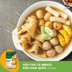 Thumbnail Súp Chả cá Hàn Quốc Eomuk Tang Bibigo 305g (đầy đủ topping) 2
