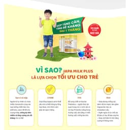 Thumbnail Sữa Japa Milk Plus Bổ Sung Chế Độ Ăn Hàng Ngày Cung Cấp Chất Dinh Dưỡng Cho Bé Chính Hãng Japa Kids 400G 4