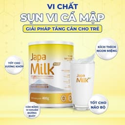 Thumbnail Sữa Japa Milk Plus Bổ Sung Chế Độ Ăn Hàng Ngày Cung Cấp Chất Dinh Dưỡng Cho Bé Chính Hãng Japa Kids 400G 3