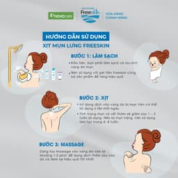 Thumbnail Xịt mụn lưng, viêm nang lông, dày sừng nang lông, viêm da Novocare - Freeskin, sạch mụn, mờ thâm, sáng da 80ml 4