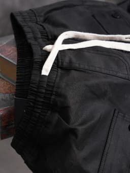 Thumbnail Quần cargo nam kaki co giãn túi hộp KQSTYLING form relaxed fit thoải mái dễ mặc Zip ARM Đen 2
