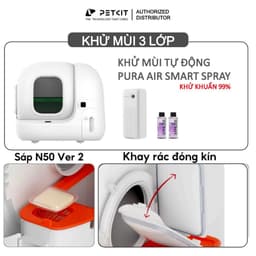 Thumbnail Máy vệ sinh Petkit Pura Max 2025 - Chống rò rỉ nước tiểu 3