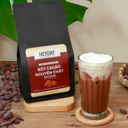 Thumbnail Túi 500g Bột cacao nguyên chất Việt Nam 100% không đường Heyday - Dòng Balanced phổ thông 2