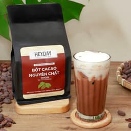 Thumbnail Túi zip 500g Bột cacao nguyên chất Việt Nam 100% không đường Heyday - Dòng Origin thượng hạng 3