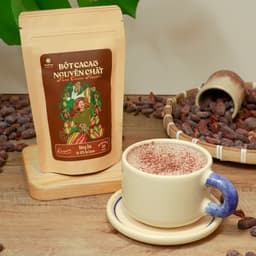 Thumbnail Bột cacao nguyên chất Việt Nam 100% không đường Heyday - Dòng Origin thượng hạng - Túi giấy zip 50g 2