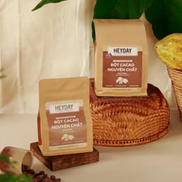 Thumbnail Bột cacao nguyên chất Việt Nam Heyday - Dòng Natural thuần tự nhiên, không kiềm hoá - Túi giấy 225g 3