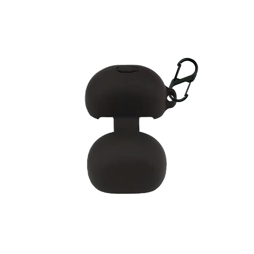 Ảnh Ốp Case SoundPEATS Clear / ClearPods Silicone Có Móc Khóa (Đen) 1