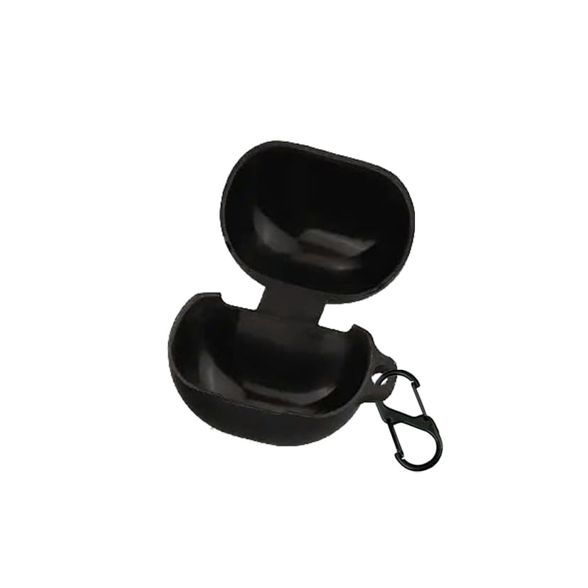 Ảnh Ốp Case SoundPEATS Clear / ClearPods Silicone Có Móc Khóa (Đen) 2