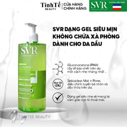 Thumbnail Sữa rửa mặt chứa PHA dành cho da hỗn hợp, da dầu mụn SVR Sebiaclear Gel Moussant 400ml 1