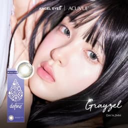 Thumbnail Kính áp tròng 1 ngày màu xám tự nhiên Grayzel - ACUVUE Define Angel Eyes phân phối chính hãng độ cận 0-9 giãn nhẹ 14.2mm 4