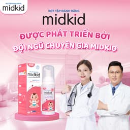 Thumbnail Combo 2 hộp Bọt tâp đánh răng Midkid vị dâu 60ml - Tặng Bàn chải U hình thú ngẫu nhiên + Sticker 2