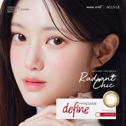 Thumbnail Kính áp tròng 1 ngày màu nâu tự nhiên Radiant Chic ACUVUE Define Angel Eyes phân phối chính hãng có độ cận 0-9 4