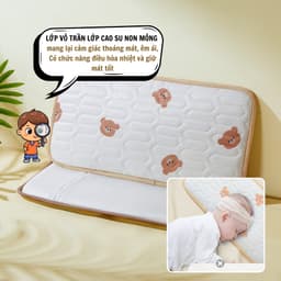 Thumbnail Gối Điều Hoà IQKAO Chất Liệu Tencel Cao Cấp – Mát, Thấm Hút Tốt, Dịu Êm Cho Làn Da Nhạy Cảm Của Bé 2