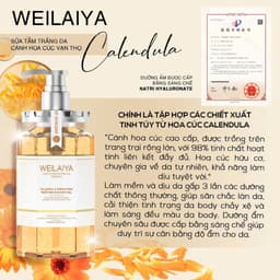 Thumbnail Sữa tắm trắng da toàn thân Weilaiya chiết xuất cánh hoa cúc vạn thọ lưu hương lâu phù hợp cho mọi loại da 450ml 1