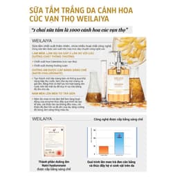 Thumbnail Sữa tắm trắng da toàn thân Weilaiya chiết xuất cánh hoa cúc vạn thọ lưu hương lâu phù hợp cho mọi loại da 450ml 2