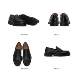 Thumbnail Giày Lười Nam Nữ THEWOLF SEAN PENNY LOAFER - Đen / Đen Kem / Tan 2
