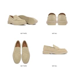 Thumbnail Giày Lười Nam Nữ THEWOLF SEAN PENNY LOAFER - Đen / Đen Kem / Tan 4