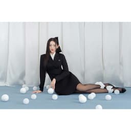 Thumbnail Đầm cổ vest phối cổ chân đổ xòe 1F12.2409K thiế kế bởi JM Dress Design 4