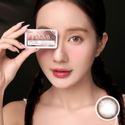 Thumbnail Kính áp tròng VIVIMOON LENSPRESSO cận nâu tây cho mắt thở CREAM, lens 6 tháng (Giá 01 đôi) 4
