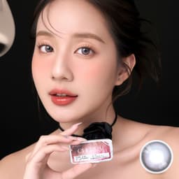 Thumbnail Kính áp tròng VIVIMOON LENSPRESSO cận nâu xám hồng cho mắt thở CHERRY, lens 06 tháng (Giá 01 đôi) 3