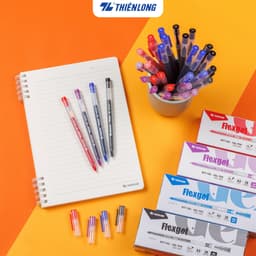 Thumbnail Bút gel, bút bi nước Thiên Long Flexgel GEL-042 mực khô nhanh, nét viết êm, ngòi 0.5mm phù hợp cho học sinh, sinh viên 3