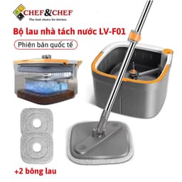 Thumbnail Bộ Lau Nhà CHEF&CHEF LV-F04 – 2 Ngăn Riêng Biệt, Tách Nước Bẩn, Thiết Kế Độc Đáo, Lau Siêu Sạch 2