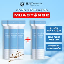 Thumbnail Combo 5 gói - Bông Tẩy Trang Cao Cấp 100 miếng, Siêu mịn siêu rẻ 1