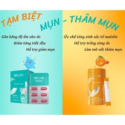 Thumbnail Combo BBLAB Hyaluronicd Acid, Glutathione C Trắng Da, Mờ Thâm, Cấp Ẩm, Giảm Tiết Dầu, Giảm Mụn 30 Viên - 30 Gói/Hộp 1