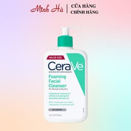 Thumbnail Sữa rửa mặt Cerave Foaming Facial Cleanser 473ml dành cho da thường và da dầu 1