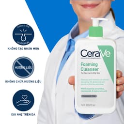 Thumbnail Sữa rửa mặt Cerave Foaming Facial Cleanser 473ml dành cho da thường và da dầu 3