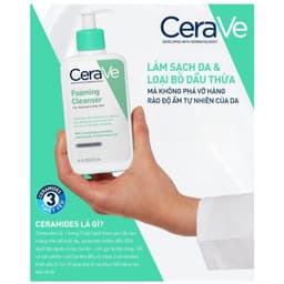 Thumbnail Sữa rửa mặt Cerave Foaming Facial Cleanser 473ml dành cho da thường và da dầu 4