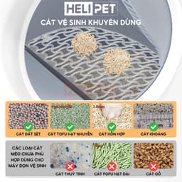 Thumbnail [NEW 2025] Máy Vệ Sinh, Dọn Phân Mèo Tự Động PETREE x HeLiPet 2025, Bản Quốc Tế - HeLiPet Hà Nội 3