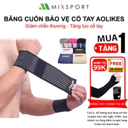 Thumbnail Quấn Cổ Tay Tập Gym AOLIKES Giúp Hỗ Trợ Bảo Vệ Khớp Cổ Tay Tránh Chế Chân Thương BQT01 1
