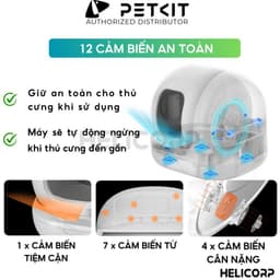 Thumbnail Nhà Vệ Sinh Cho Mèo PETKIT, Máy Vệ Sinh Tự Động Cho Mèo Pura Max  - HeLiPet Hà Nội 3