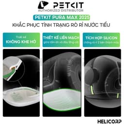 Thumbnail Nhà Vệ Sinh Cho Mèo PETKIT, Máy Vệ Sinh Tự Động Cho Mèo Pura Max  - HeLiPet Hà Nội 2