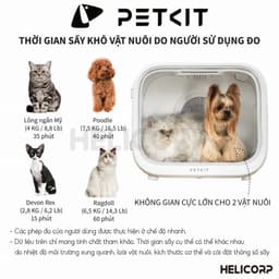 Thumbnail Máy Sấy, Lồng Sấy Lông Chó Mèo Petkit AirSalon Max Pro Ozone - HeLiPet Hà Nội 1