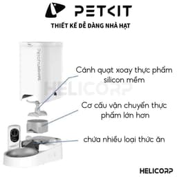 Thumbnail [BH 12 Tháng] Máy Ăn, Máy Nhả Hạt Cho Chó Mèo Có Camera PETKIT YUMSHARE Solo Dung Tích 3 Lít - HeLiPet Hà Nội 1