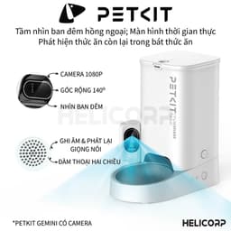 Thumbnail [BH 12 Tháng] Máy Ăn, Máy Nhả Hạt Cho Chó Mèo Có Camera PETKIT YUMSHARE Solo Dung Tích 3 Lít - HeLiPet Hà Nội 3