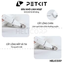Thumbnail Tông Đơ Đa Năng PETKIT 2in1 Pro 2024 Chuyên Dụng Cắt Tỉa Lông Cho Thú Cưng - HeLiPet 2