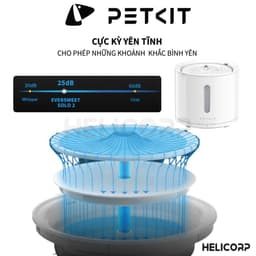 Thumbnail [Có App] Máy Lọc Nước Cho Chó Mèo Bơm Không Dây PETKIT Solo 2 - HeLiPet 4