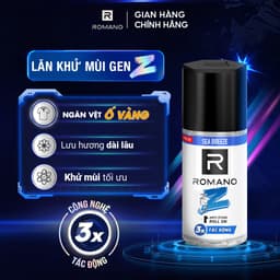 Thumbnail Lăn khử mùi nam ngăn vệt ố vàng Romano Gen Z 40ml 1