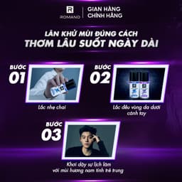 Thumbnail Lăn khử mùi nam ngăn vệt ố vàng Romano Gen Z 40ml 2