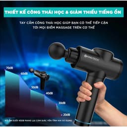 Thumbnail Máy Massage Cầm Tay Cao Cấp KINGTECH KH-720PRO, 20 Cấp Độ, Hỗ Trợ Mát Xa Chuyên Sâu, Giảm Đau Cơ, Cứng Khớp - Chính Hãng 3