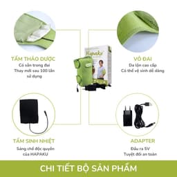 Thumbnail Đai Chườm Khuỷu Tay Hapaku Giảm Nhức Mỏi Xương Khớp, Hết Tê Bì Cánh Tay Làm Nóng Bằng Điện 4